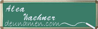 Alea Waehner Visitenkarte